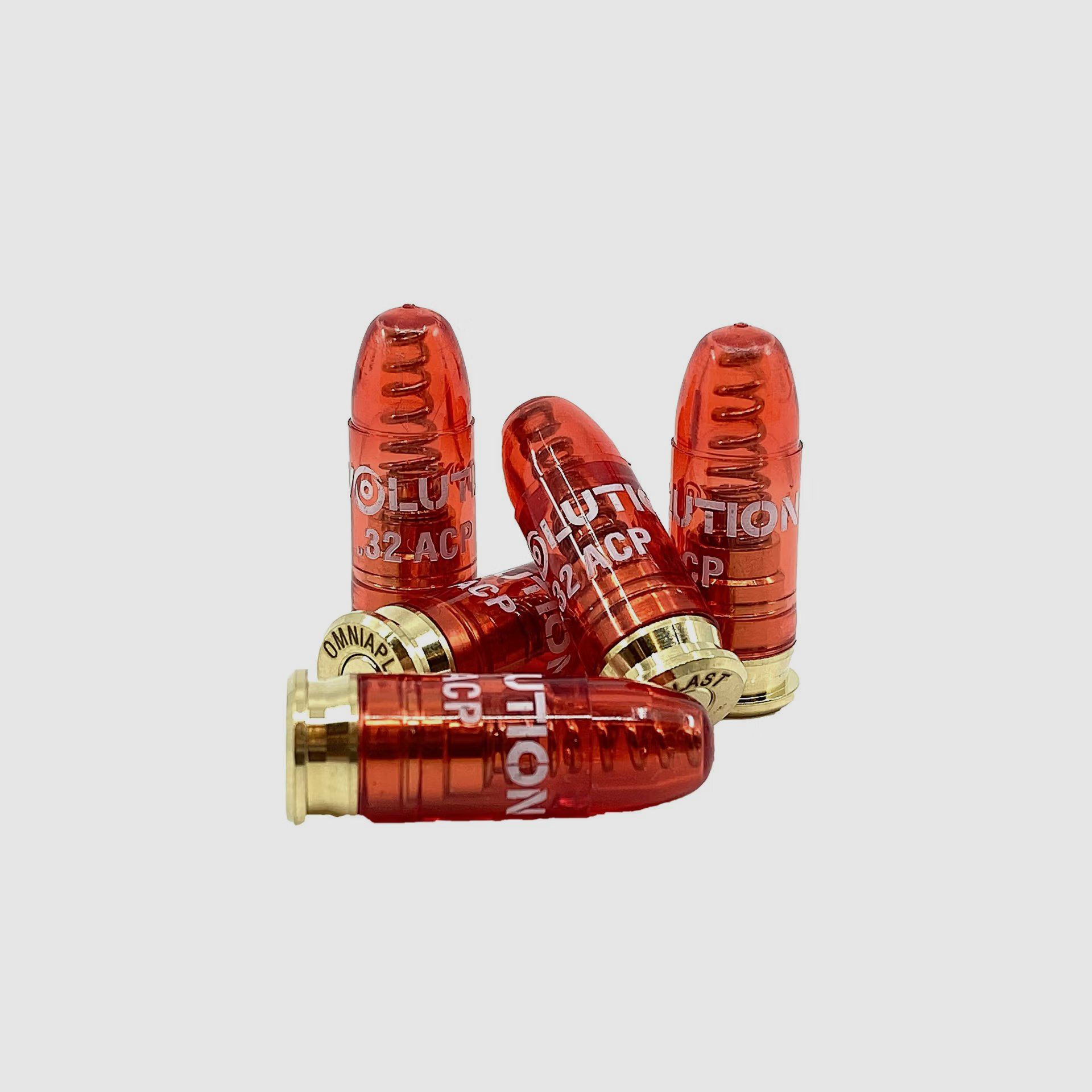 Cartuchos de fogueo cal. 7.65 (.32ACP), plástico, en blister con 6 piezas