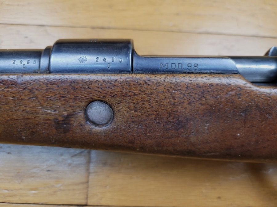 Bellissimo fucile K98 dell'inizio del Terzo Reich – Codice S42/G fabbricato da Mauser – non monomatrico – Arma di aprile 1935 – ottima condizione meccanica – canna in ottime condizioni – Bellissima arma rara in eccellenti condizioni, immagine 28 di 35