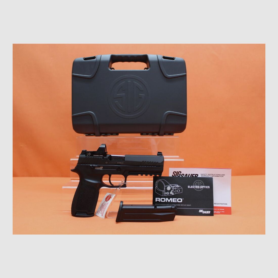 SIG Sauer Ha.Pistolet 9mmLuger SIG Sauer P320 RXP Taille Complète 119mm Canon/ ROMEO1 PRO Viseur Point Rouge (9mmPara)