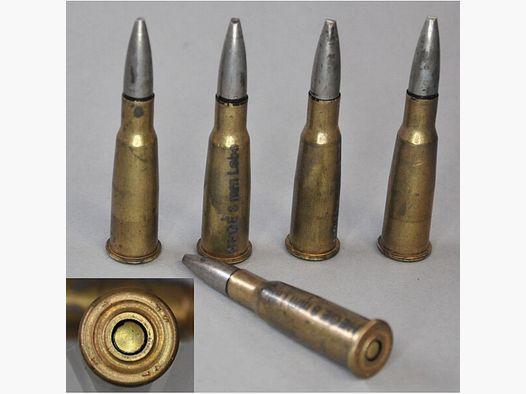 5 Schuss Deko-Munition 8 mm Lebel Frankreich