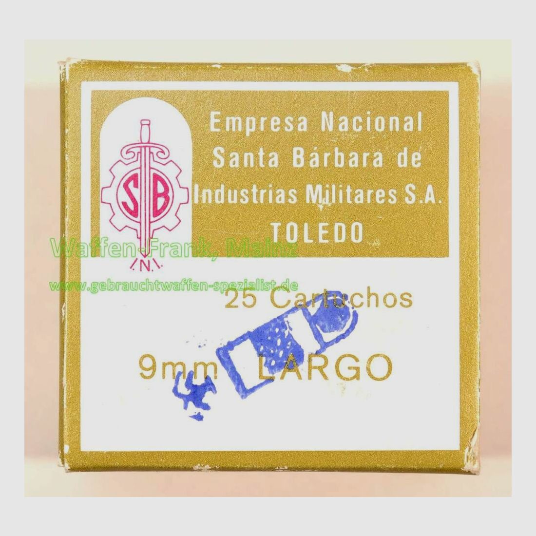 Nationale Maatschappij, Toledo Pistoolpatronen 9 mm LARGO/9x23