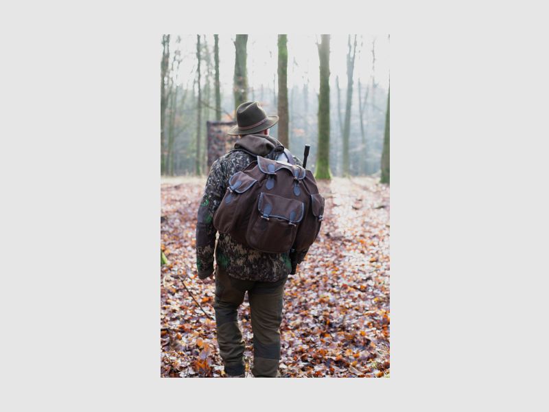 Luxe Loden geräuschloser Jagdrucksack Braun - WAIDMANN, Bild 8 von 12