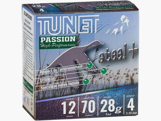 Tunet 12/70 Passion Steel HP 3.25mm 28g