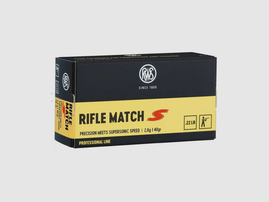 RWS 22 LR Munition de Fusil Match S