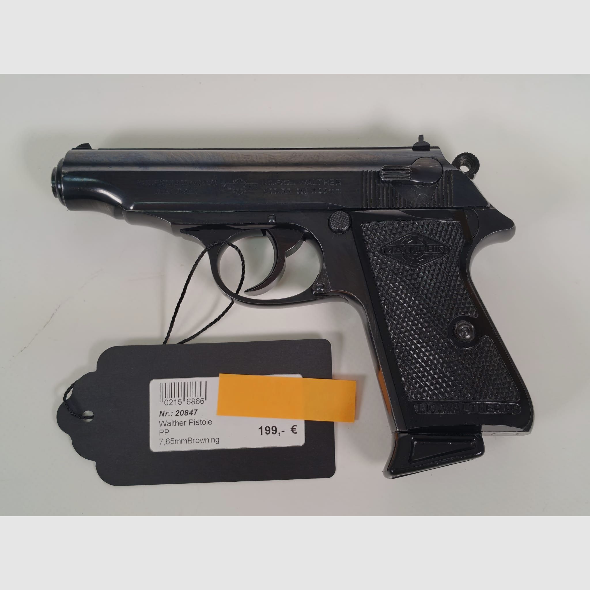 Manurhin Walther PP – 7,65 mm Browning – nahezu neuwertig