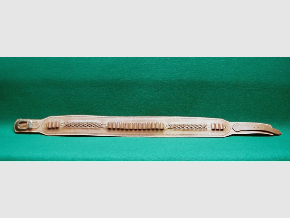 Custom Made Patronengürtel Leder