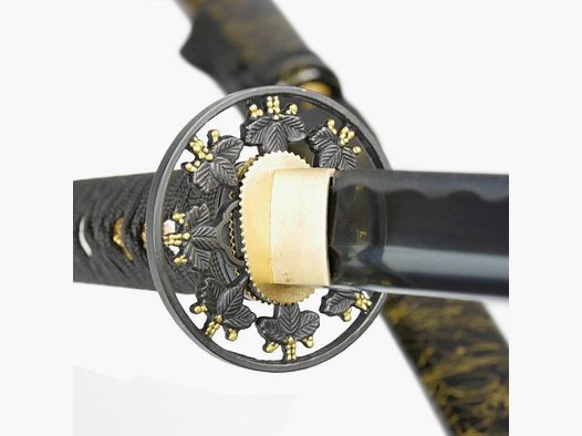 Zimna Niebieska Stalowa Katana z Niebieską Ostrzem