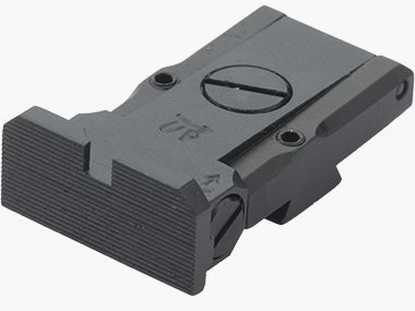 LPA TRT92BW07 Target-Match Rear Sight for CZ 75 Tactical Sport, TS Orange – Black Sight Picture