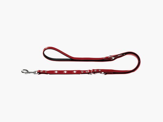 Hunter Verstellbare Führleine Swiss 18/200 Rot-Schwarz