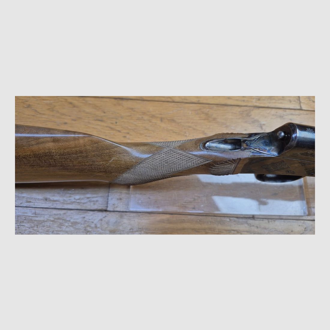 Wunderschöne Büchse des Buffalo-Systems von 1894 – Version „Luxe“ – Manufacture de Saint-Etienne – Kal. 12mm/410 – Eine der Ersten – Traumhafte Jaspage – 100% Brünierung – Kategorie D – Selten in diesem musealen Zustand – TBE+++, Bild 24 von 44