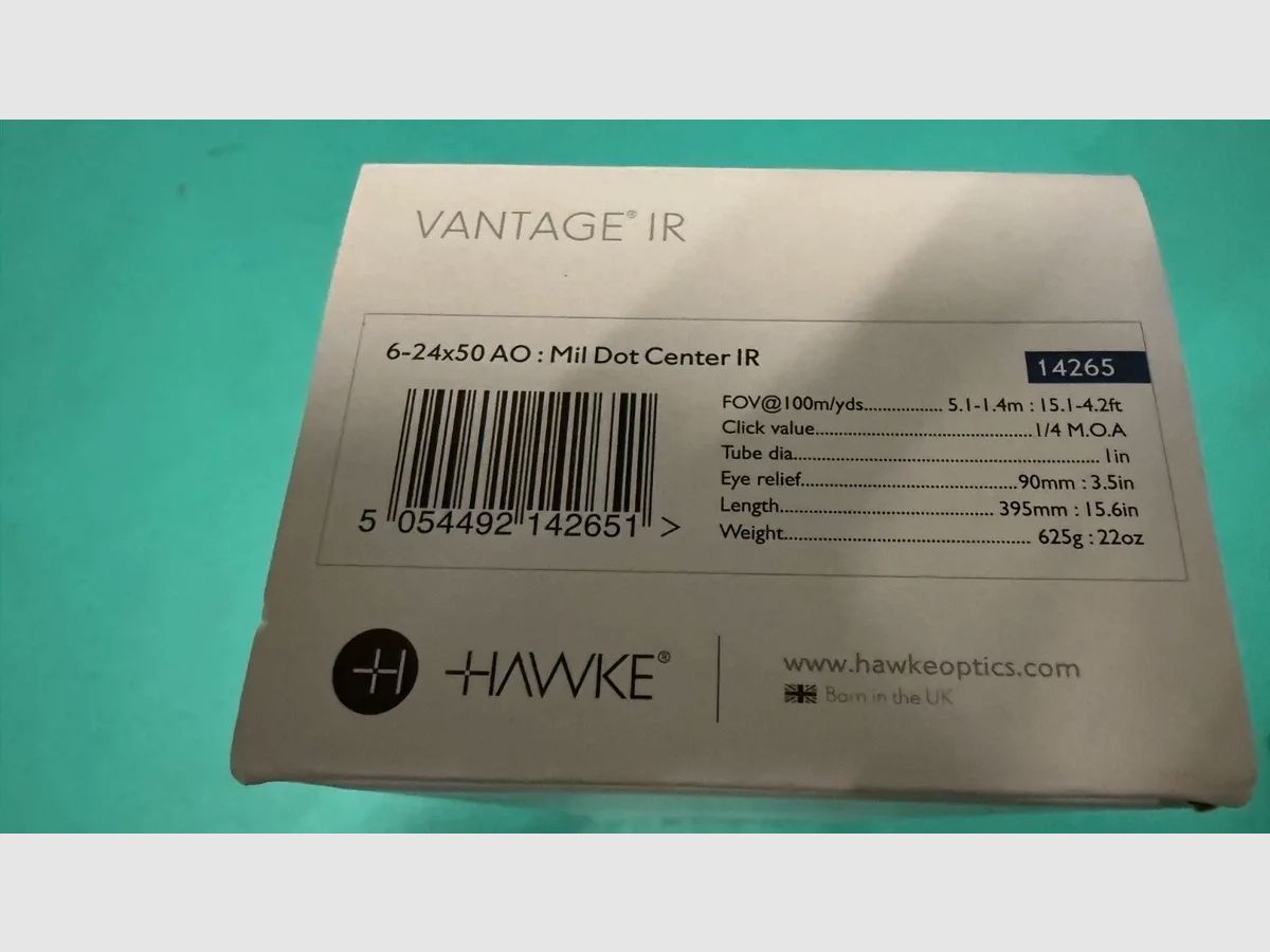 Hawke Vantage IR 6-24 x50  AO Mill DOT Center Zielfernrohr 