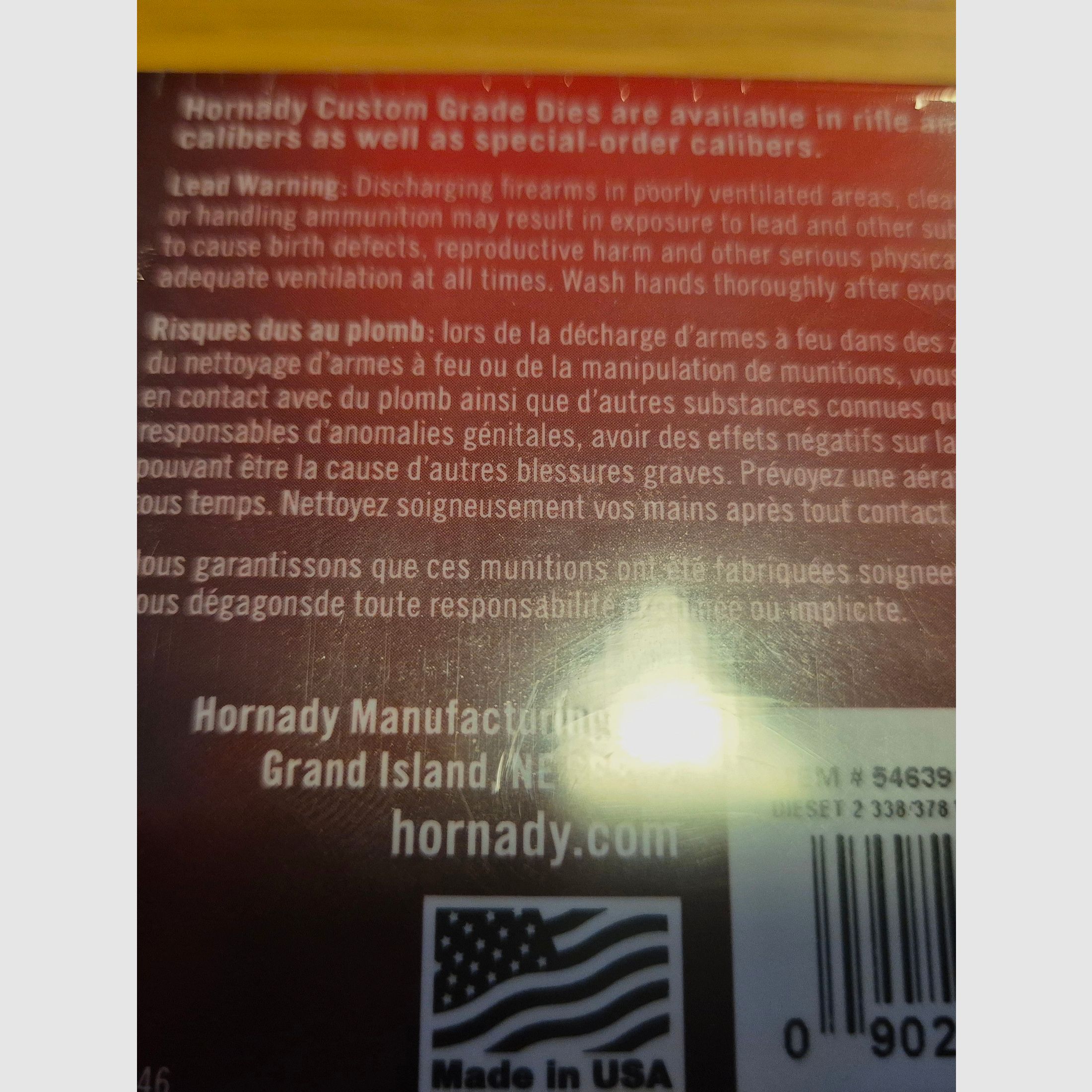Hornady – Juego de matrices de calibración completa – .338/.378 Wby Mag