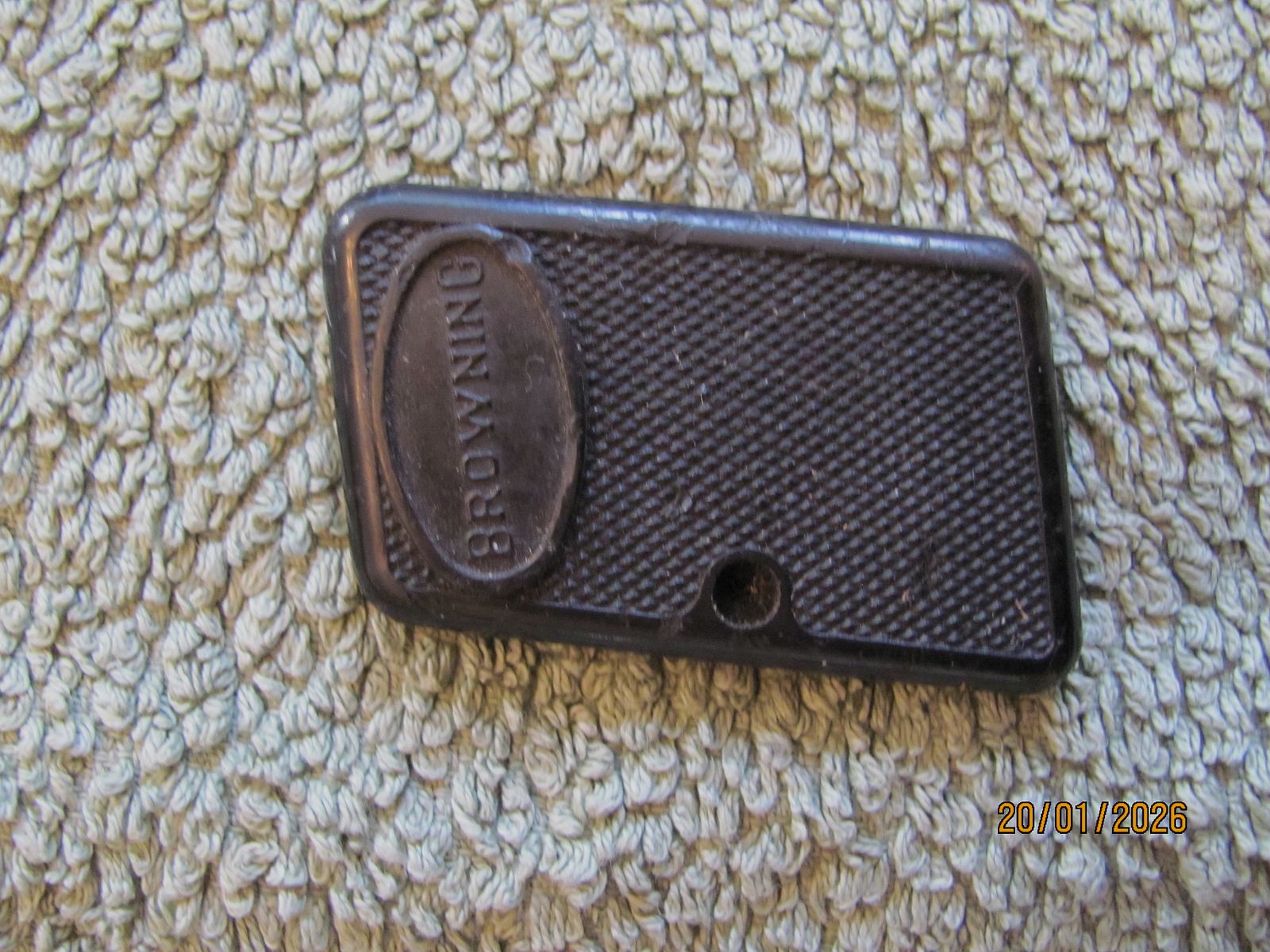 Original FN Browning Bakelit schwarz Griffschale RECHTS für 6,35 FN Browning Baby