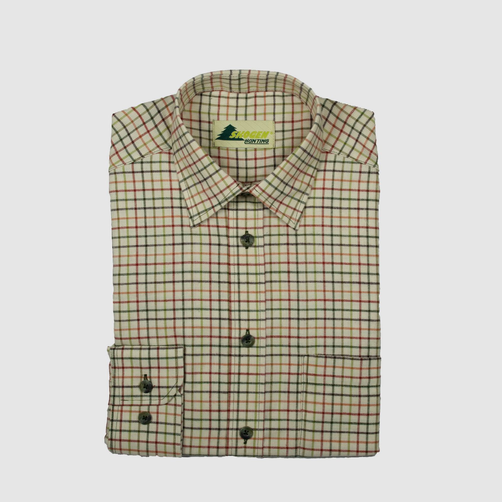 Skogen Hemd Kentkragen Beige