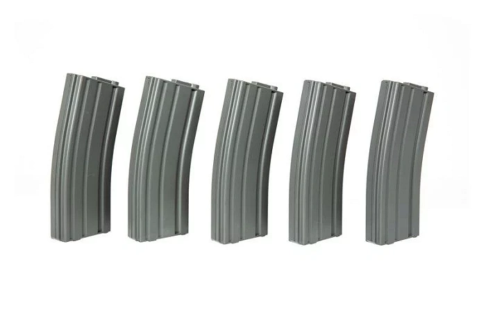 Set of 5 mid-cap magazines for 140 BBs for M4/M16 replicas – gray, image 3 of 8