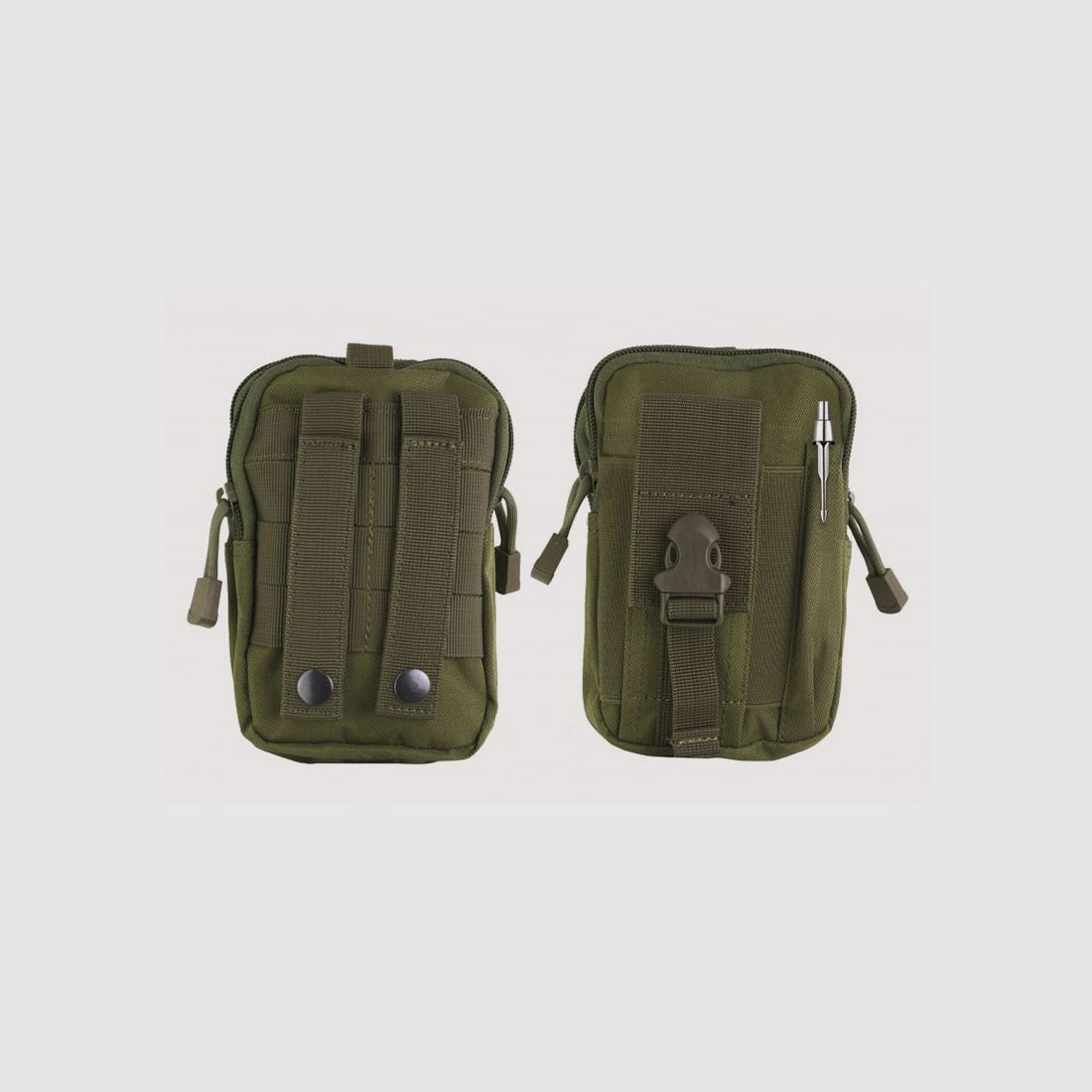 BARBARIC – Taktische Tasche für Zubehör MOLLE-System Grün | 12x17x7cm, Bild 1 von 2
