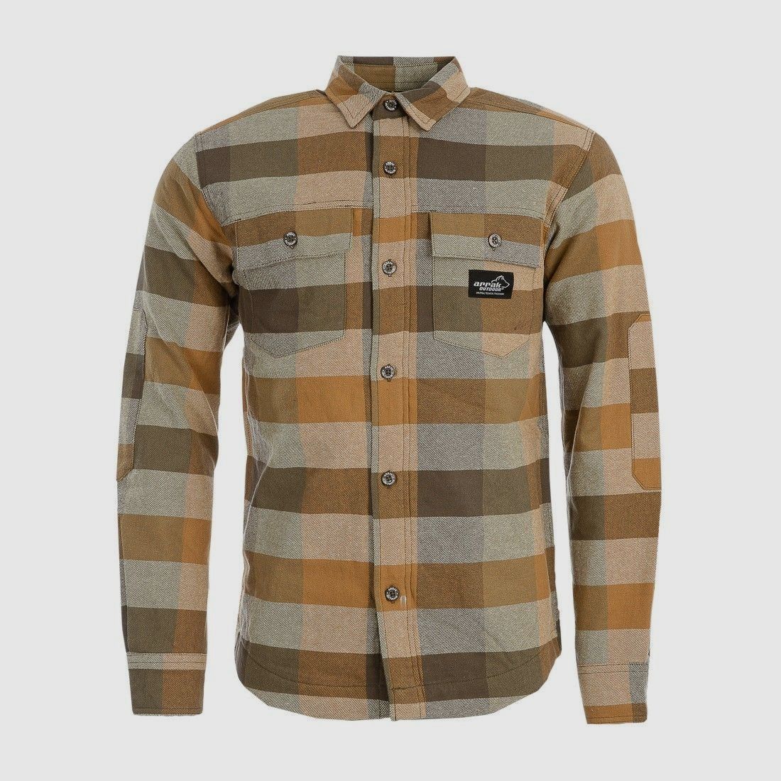 Arrak Outdoor Gefüttertes Flanellhemd Herren Forest S