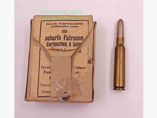 Waffen-&Munitionswerke Thun CH Büchsenpatronen 7,5x55