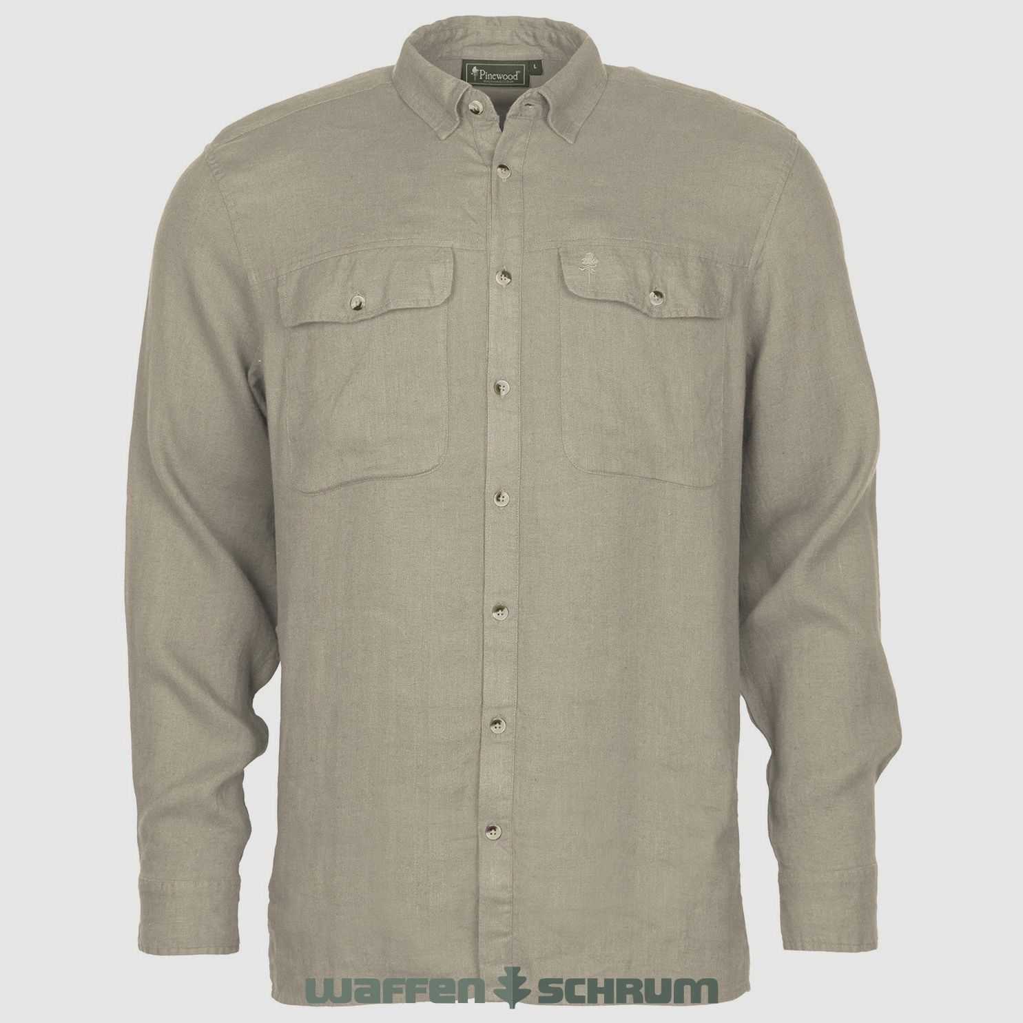 Pinewood Hemd Värnoma Nature Safe Linen Beige