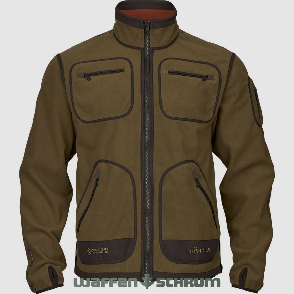 Härkila reversible jacket Kamko Dark Olive/ Arabian Spice