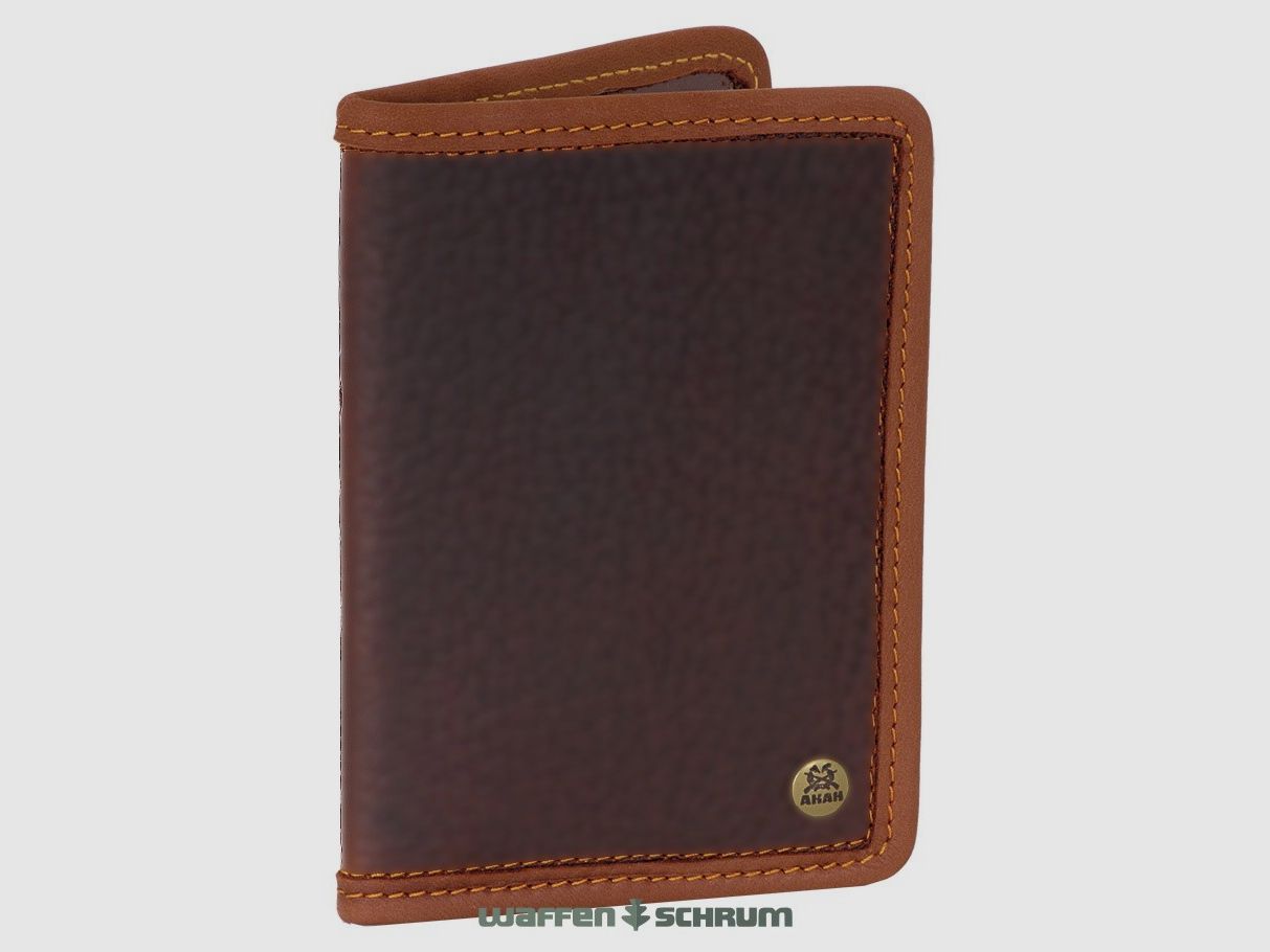 AKAH Hunting License Case Yak Leather Pullup Effect