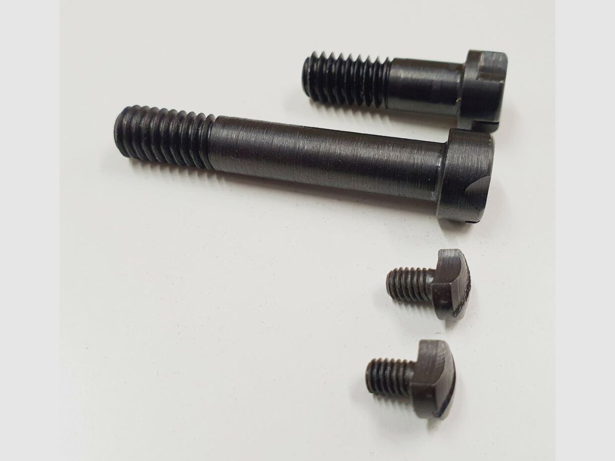 Schwaben Arms GmbH Schrauben Set Mauser K98 2x Systemschraube / Kastenschraube (kurz/lang) 2x Sicherugschraube