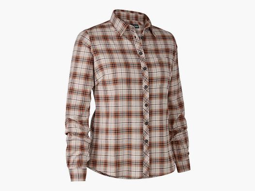 Deerhunter Bluse Lady Louisa Orange Check