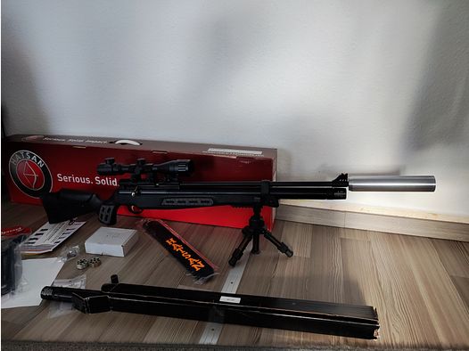 Hatsan BT65 Elite .30 (7,62mm) – Compleetset inclusief tuningcartridge (Huma-Air) & aangepaste demper tot 130 Joule*