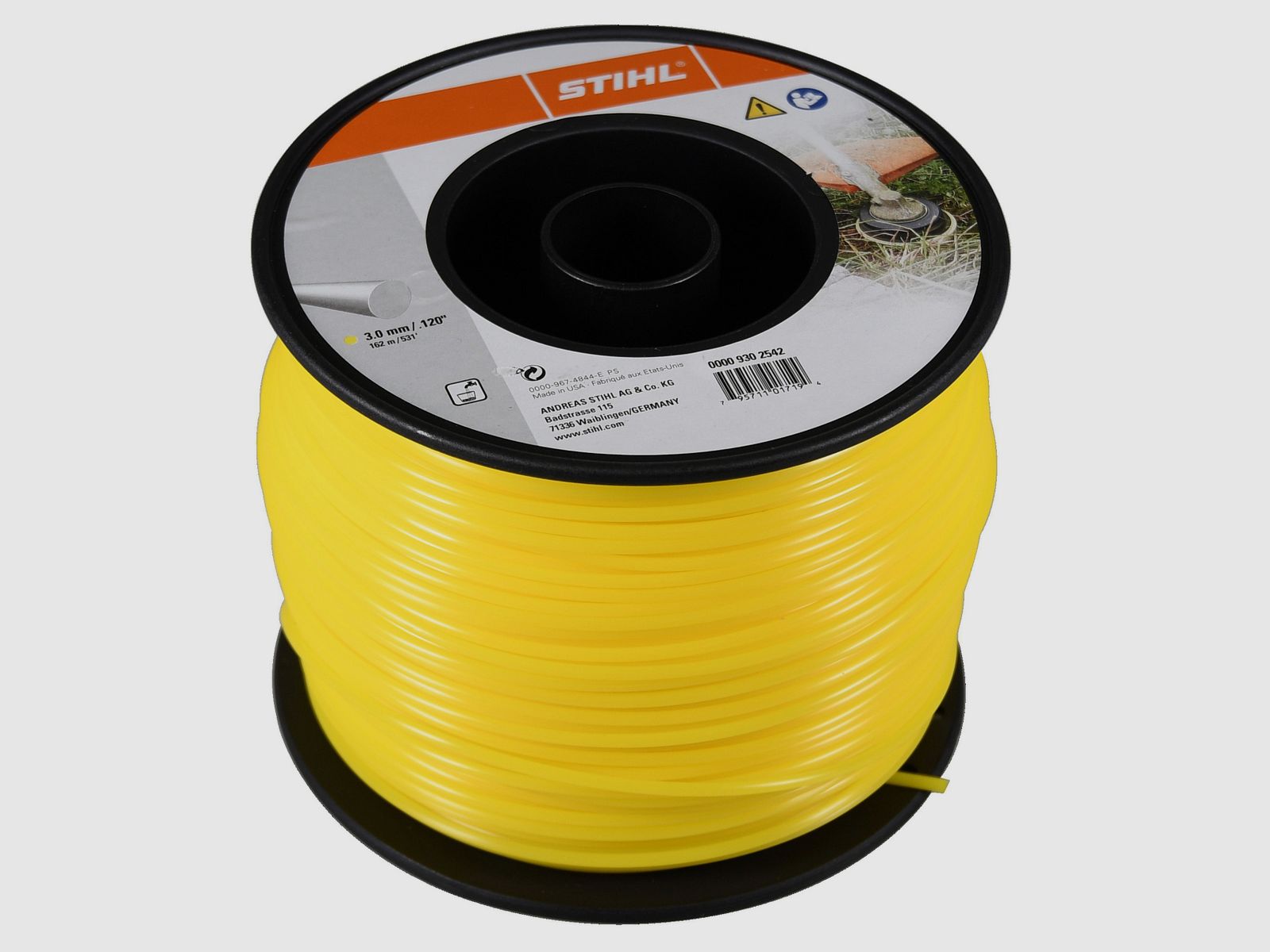 Stihl Mhfaden round, yellow 3 mm
