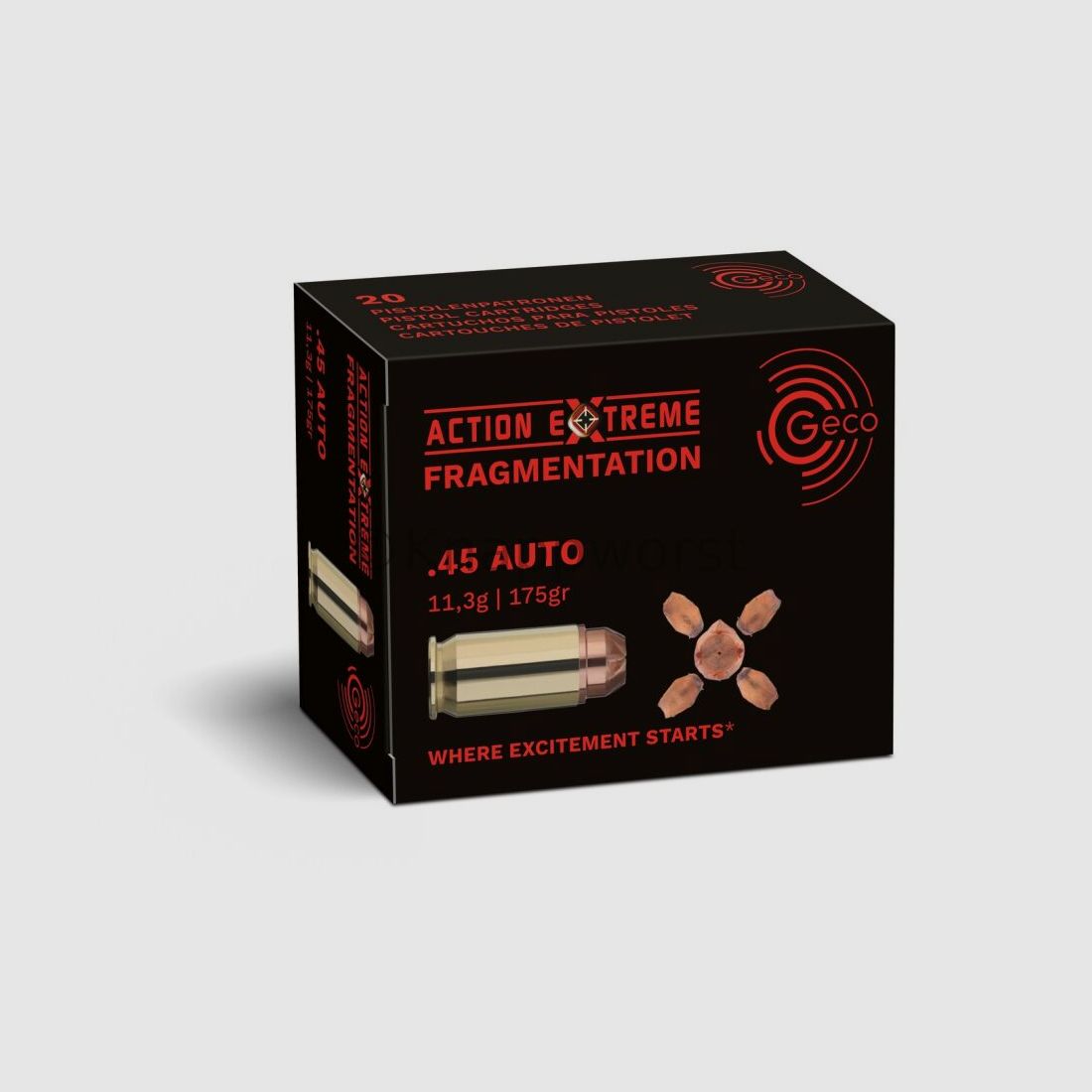 Geco GECO .45ACP Action Extreme Fragment. 11,3g