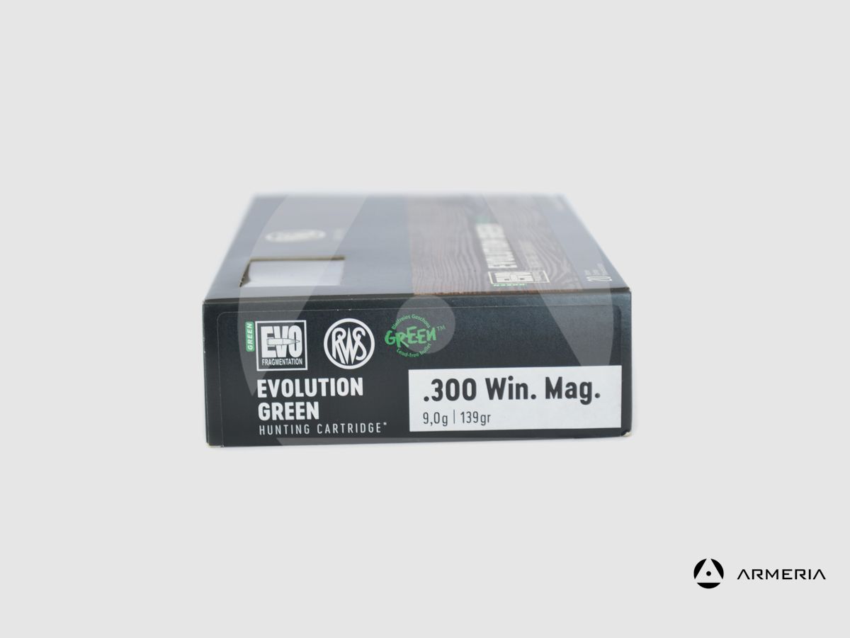RWS Evolution Green Kaliber 300 Win Mag 139 Grain – 20 Patronen, Bild 2 von 2