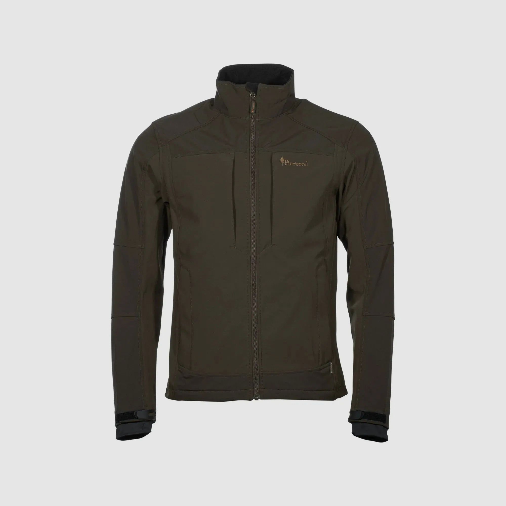 Pinewood Shelljacke Smaland Stretch dark olive suede brown