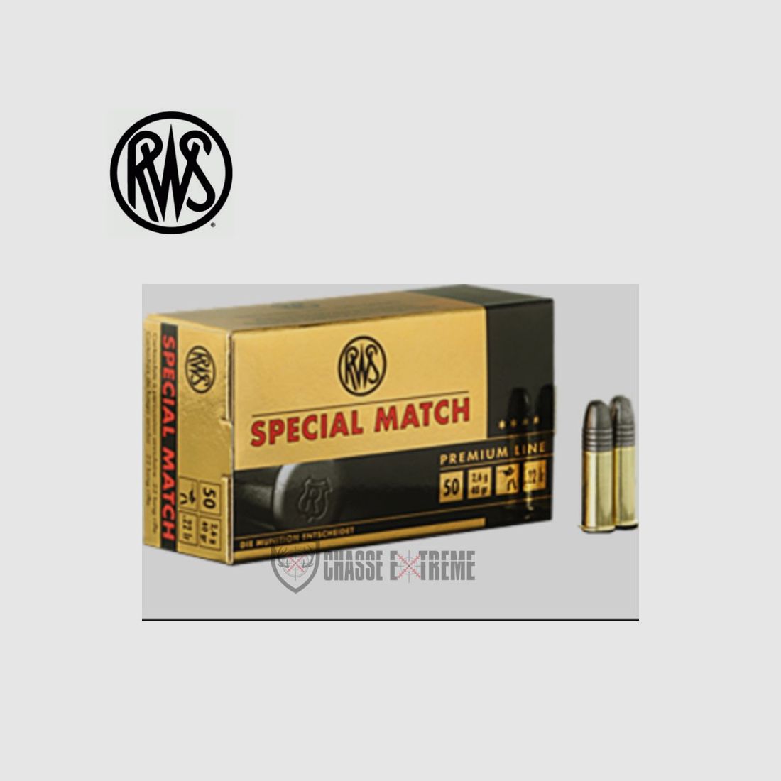 50 Patronen RWS Kal. 22 Lr 40gr Special Match