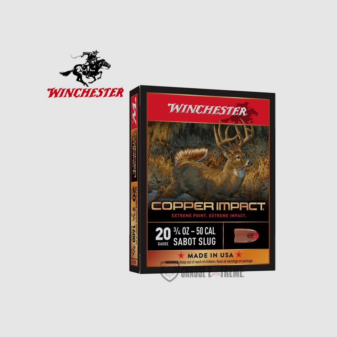 5 Patronen WINCHESTER Copper Impact Slug 21g Kal. 20/70, Bild 1 von 2