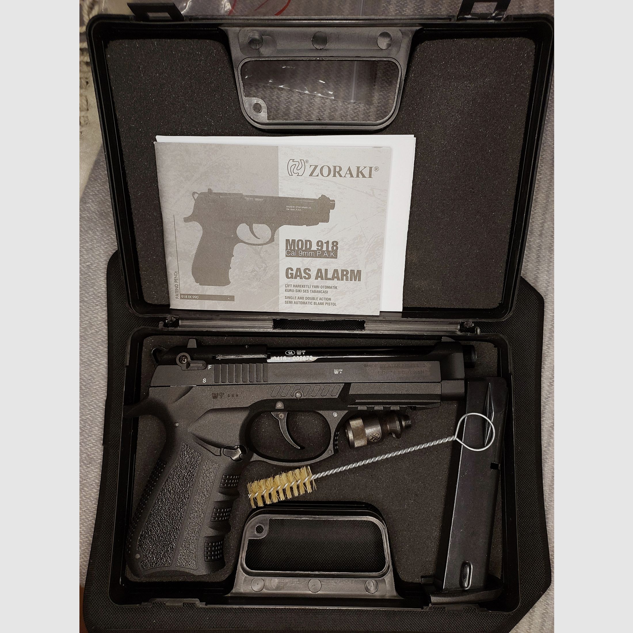 Zoraki 918 9mm P.A.K. negro - antiguo (PTB 965)