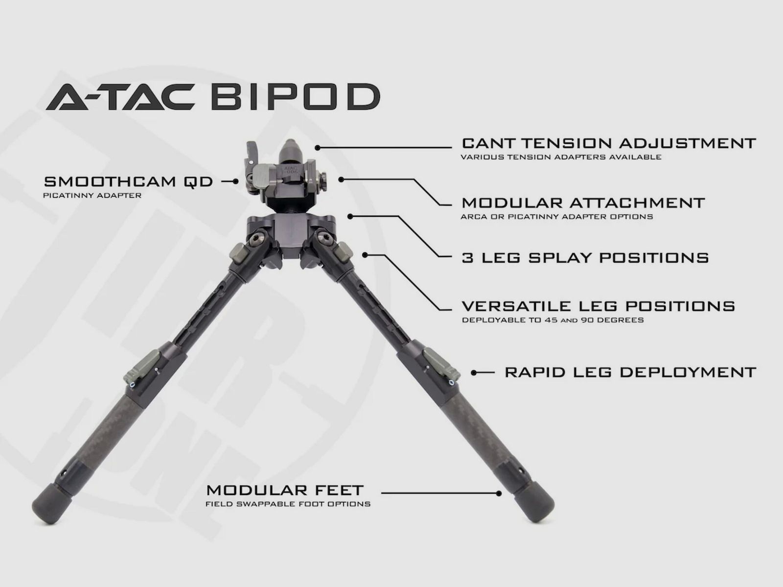 Tier One ATAC Bipod Carbon, Bild 5 von 5