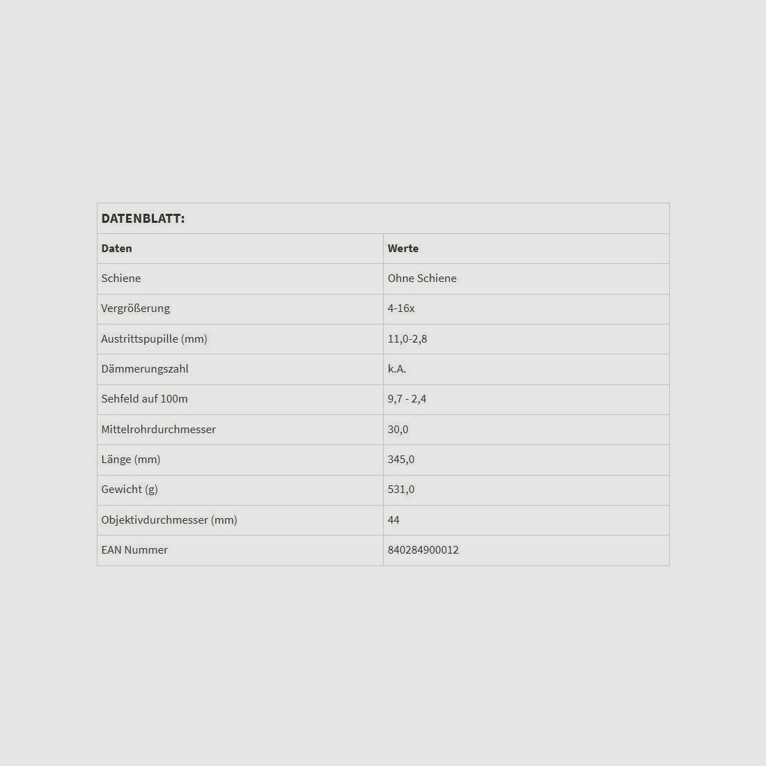 Zielfernrohr RapidStrike 4-16x44