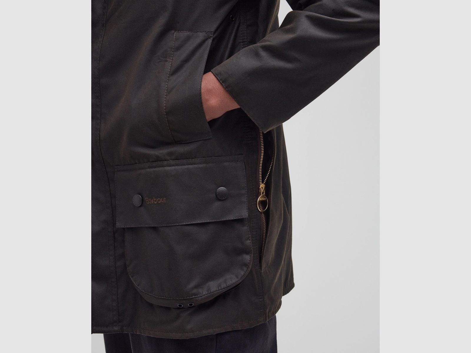 BARBOUR Classic Beaufort chaqueta de cera oliva