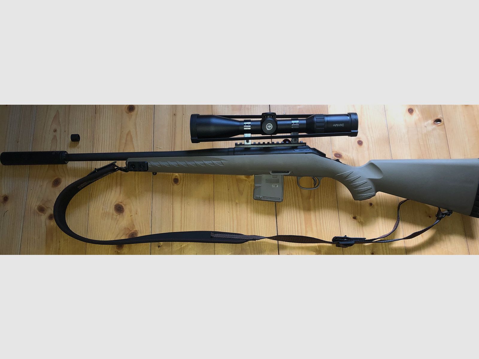 Ruger American Ranch 5.56 .223 z a-tec ar30-4 i Steiner Ranger 4 3-12x56 abs.60 bel.