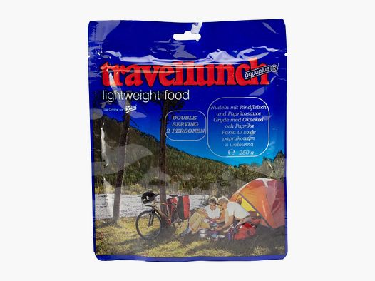 Travellunch Nudeln mit Rindfleisch und Paprikasauce 2er Packung