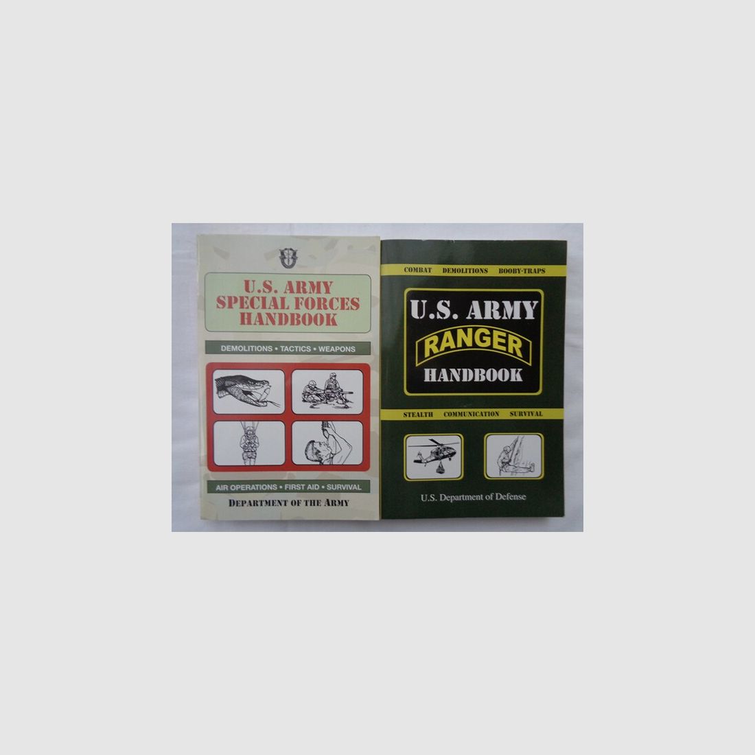 US Army Handbücher/Nachdrucke "Special Forces-" & "Ranger-Handbook", neuwertig
