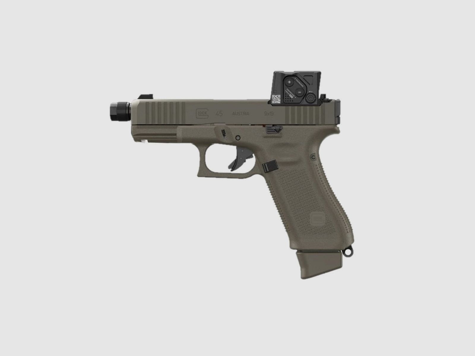 Glock 45 MOS FS GL A-Cut Hunter Combo Pistola 9 mm Luger