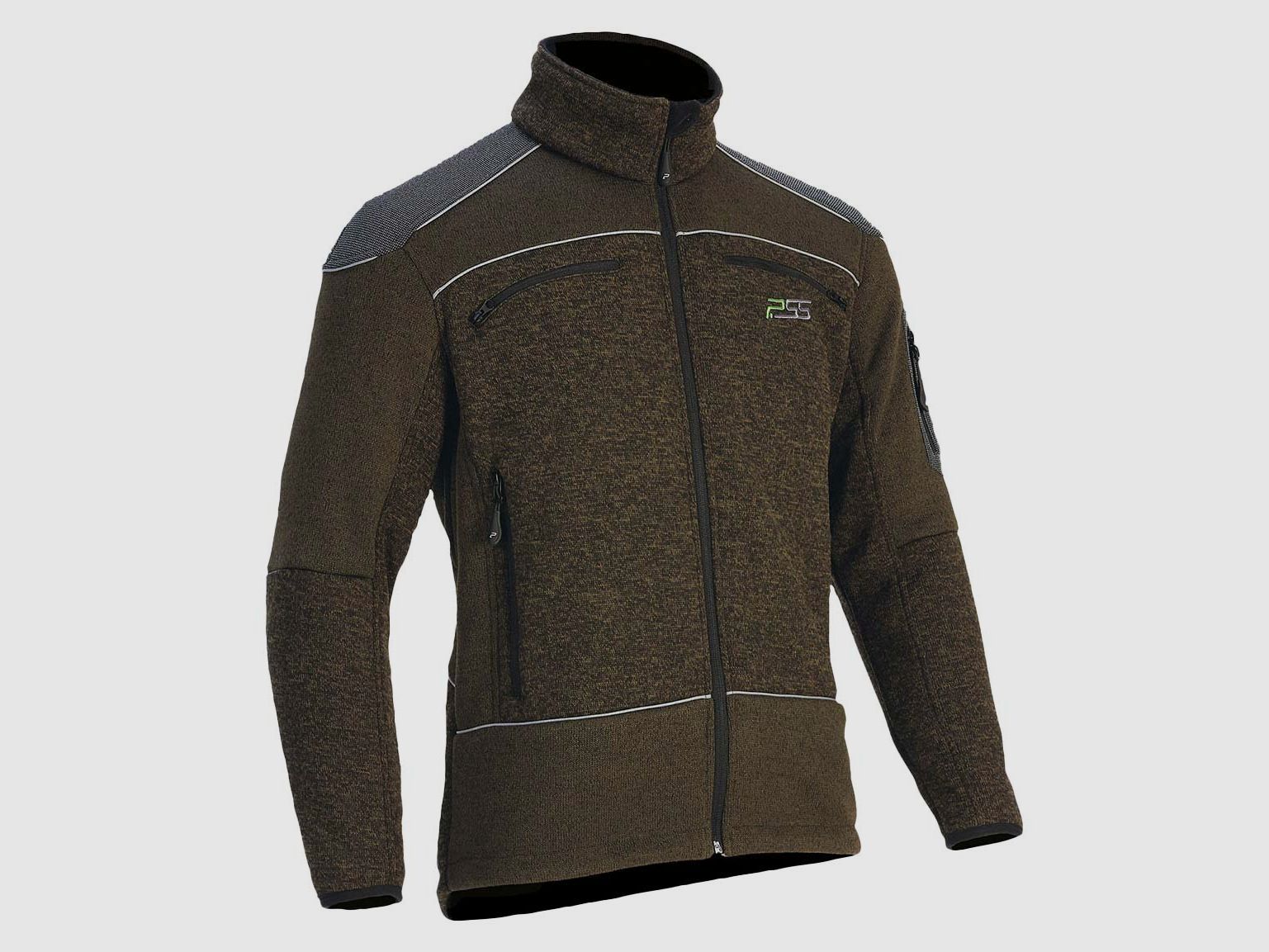 Faserstrickjacke X-treme Grün Melange