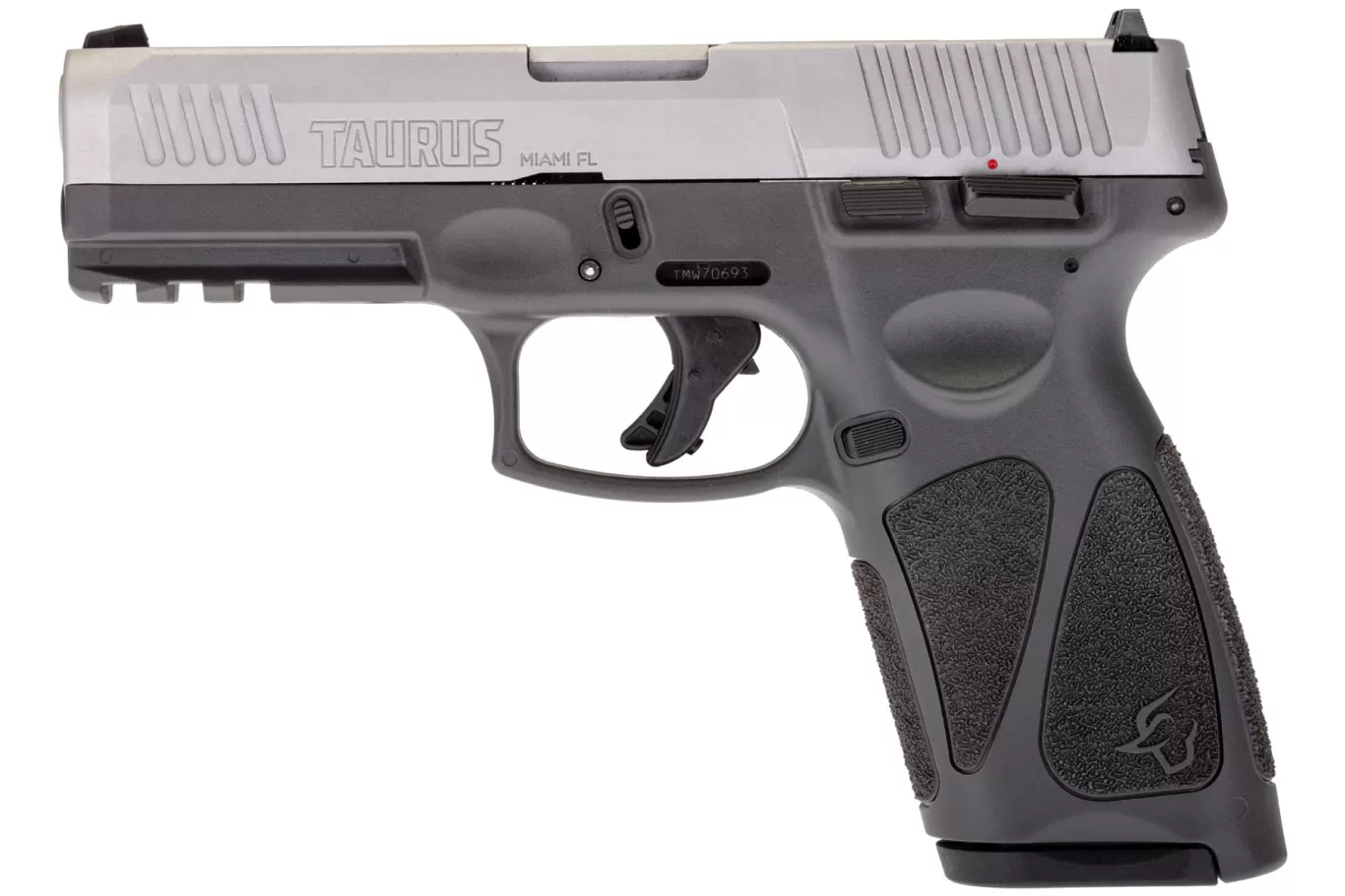 Pistolet samopowtarzalny TAURUS G3 GREY/BK STEEL SIGHT, kal. 9x19mm, lufa 4"/102mm