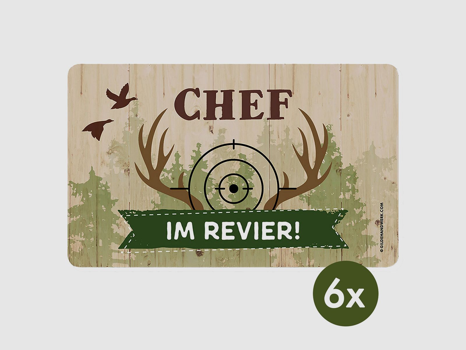 Frühstücksbrettchen ''Chef im Revier''