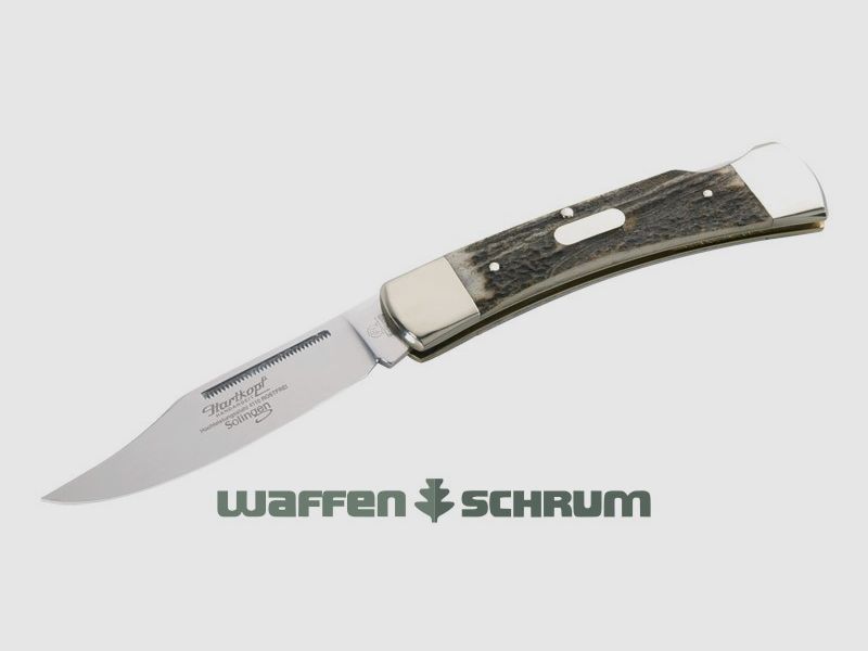 Couteau de poche Hartkopf avec corne de cerf