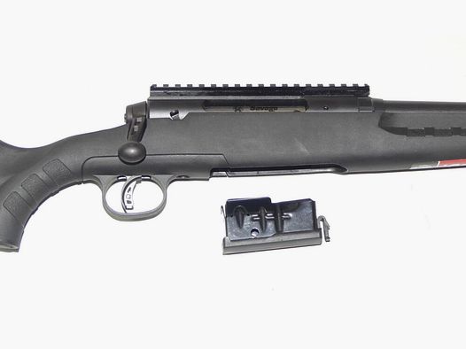 Savage Axis, Accutrigger + filetage de bouche et lunette Anschütz