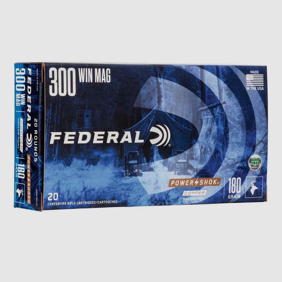 .300 Win. Mag. Power Shok Copper HP 11,7g/180grs. Federal Ammunition