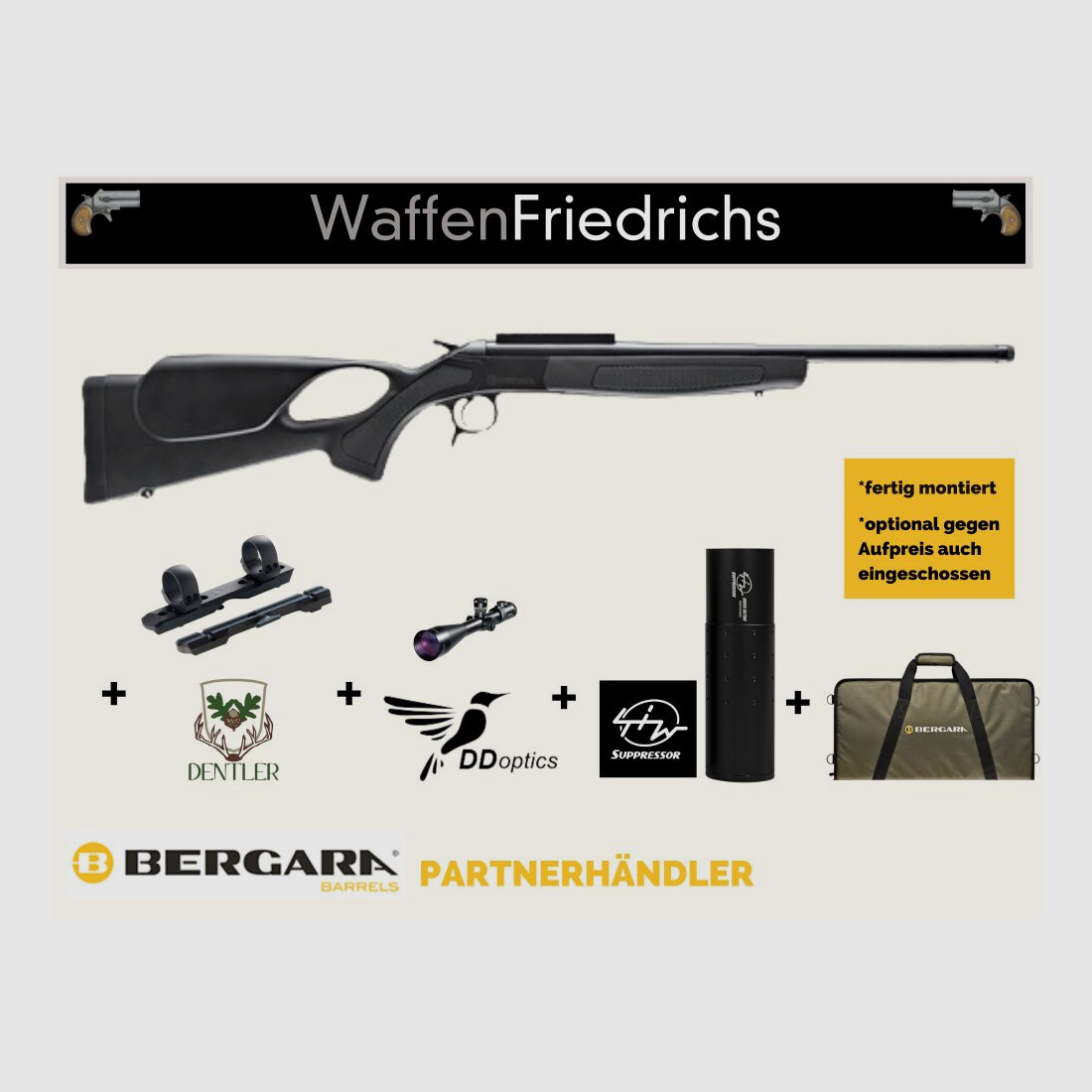 BERGARA BA13 TD Komplettangebot Deluxe | Młody myśliwy - Broń Friedrichs