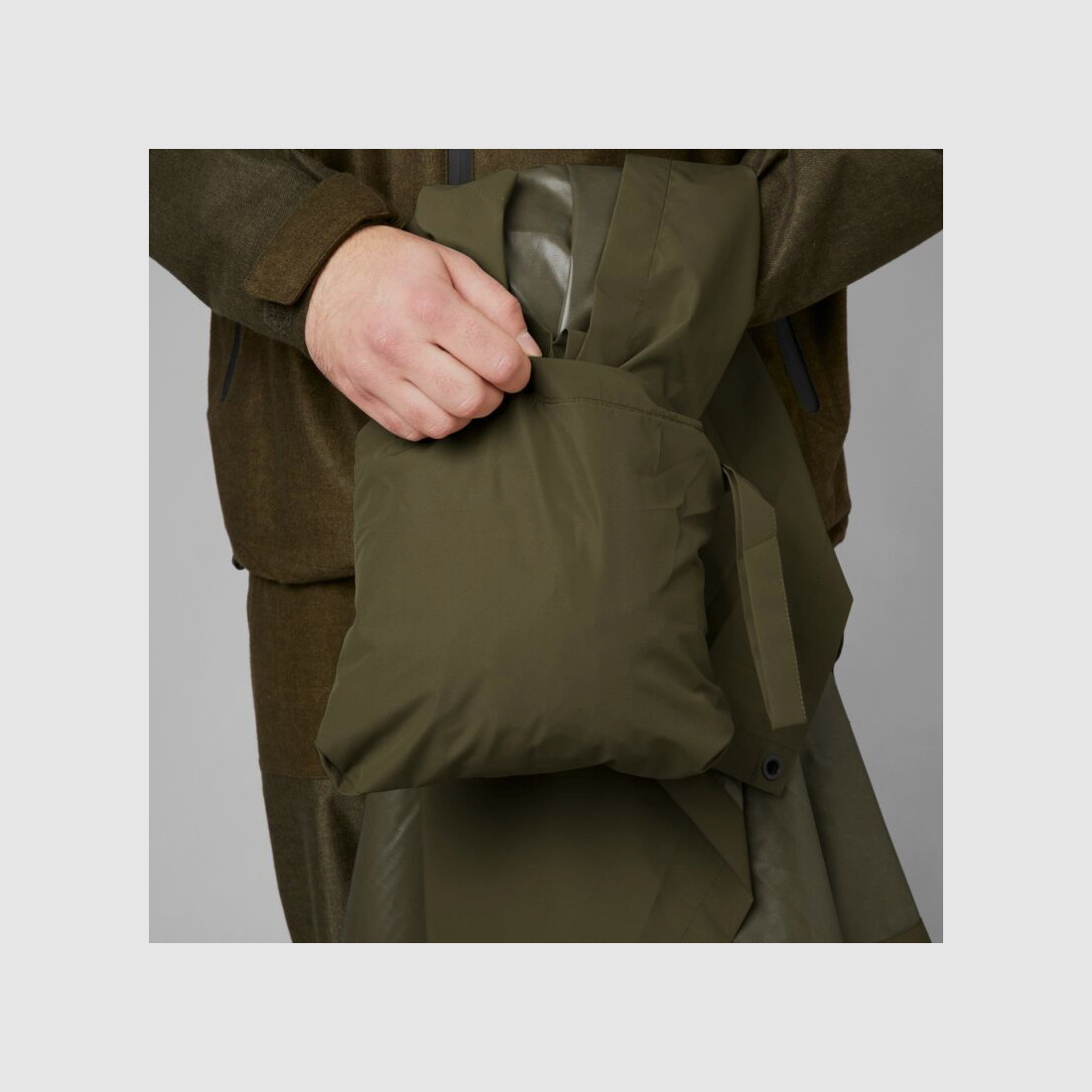 Seeland Herren Regenponcho Taxus Pine green